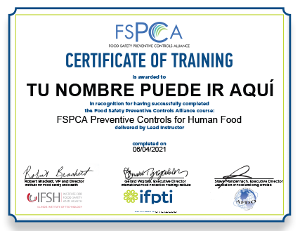 Certificado_FSPCA