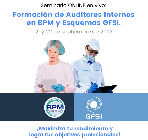 Formación de Auditores Internos en BPM y Esquemas GFSI