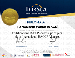 Diploma certificacion HACCP